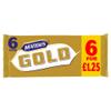 McVitie's Gold Caramel Flavour Biscuit Bars Multipack 6 x 18.3g, 110g (Pack of 12) view 1