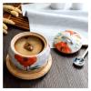 Casserole Pot,Casserole Dish with Lid,Soup Pot,Stew Pot,Mini Ceramic Casserole,Household Ceramic Soup Pot with Lid,Steamed Egg Pot,Soup Pot for Soup,Kitchen Utensils (Color:A1) (Color : A3) view 3