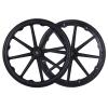 24inch Wheelchair Rear Wheels Spare Wheel, Polyurethane Solid Tire Rear, Non-Pneumatic Solid Wheelchair Rear Wheel, Non-Slip Solid Tire, with Bearing (24inch, 2PCS) ( Color : Noir , Size : 22Inch/56cm view 1
