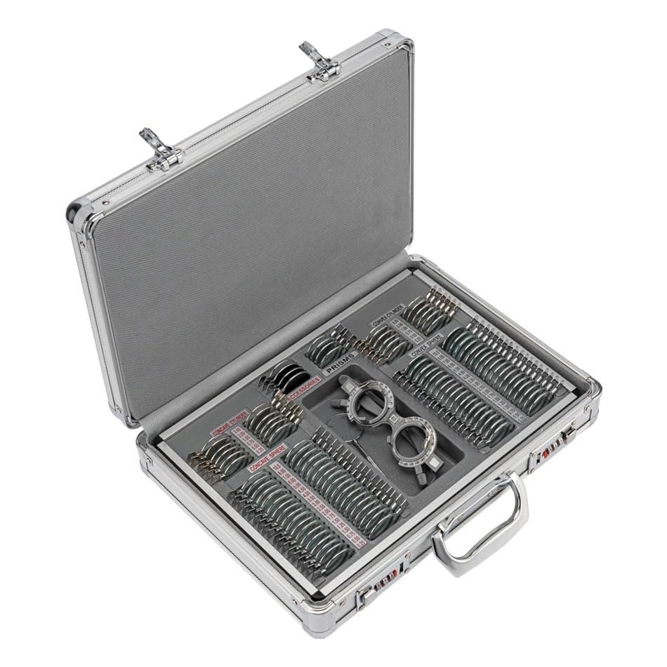 ZGYDNM 104 Trial lens set Optometry equipment Optical trial lens set case Free trial frame