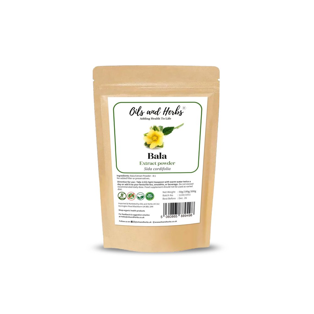 Bala Extract Powder 8:1 (SIDA cordifolia) - No fillers, Binders or Other additives (50 gm)