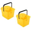 12 Litre Capacity Red Blue Green Yellow & Metallic Coloured Floor Cleaning Mop Buckets With Pouring Lip (2, Green) view 3