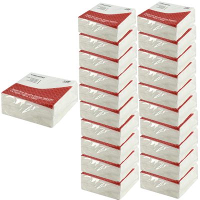 100 pcs Napkins White Paper Premium 2 Ply Paper Soft Tissues Cocktail Napkins Disposable Home Office Catering Use Christmas & New Year Tableware White (2000)