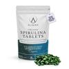 Aligma Organic Spirulina Tablets 1000500 mg for Immune System Booster, Super Greens Tablets Loaded with Vital Nutrients & High in Vitamins, Gluten Free&Calcium Vegan Protein Tablet|Resealable Package