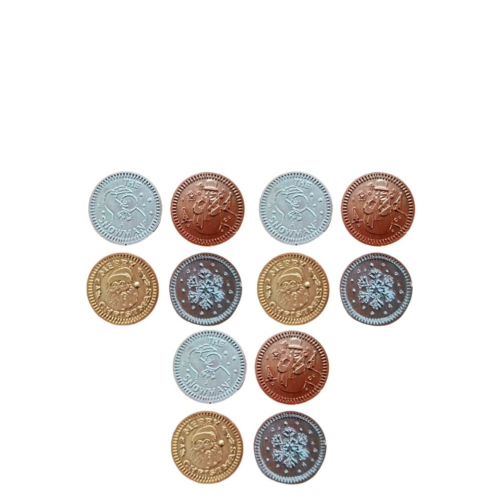 Vegan Chocolate Christmas Coins (Vegan Milk Chocolate (plant based))
