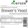 Nutrics Brewers Yeast 650mg 90 Vegan Capsules Saccharomyces Cerevisiae Baker's Yeast Sugar Fungus -Suitable for Vegan Vegetarian view 2