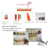 DUJINDENT Orthodontic Toothbrush for Braces [4 Packs][Made in Korea] V Trim Cutting Dupont USA Bristles Braces Toothbrush for Brackets and Wires Cleaning (Shark Ortho Spiral, 4 Pack) view 2