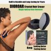 DIOROAR Crystal Hair Removal Device,Upgrade Crystal Hair Remover Stone,Physical Nano Glass Hair Eraser,Painless Epilator and Exfoliator Without Shaver for Soft Silky Skin(Black) view 2