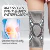 Yasdyri Knee Brace with Side Stabilizers Compression Knee Support for Women and Men Knee Sleeves for Running, Arthritis, Ligament Damage, Meniscus Tear, Joint Pain Relief, ACL (Gray, L) view 3