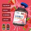 Applied Nutrition Critical Whey Protein Powder  24g Protein per Serving, High Protein Powder, Protein Shake with BCAAs & Glutamine  Muscle Growth & Recovery (2Kg - 61 Servings)(Strawberry) view 2