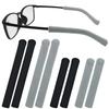 4 Pairs Anti-Slip Elastic Comfort Glasses Ear Grip, S/L, 2 Size, Eyeglasses Temple Tips Sleeve Retainer, Soft Well-Fitting Glasses Ear Cushion, Knitting Cotton Fabric Glassses Ear Grips, Black/Grey view 1