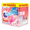 Bold Platinum Pods, Laundry Detergent, Washing Liquid Pods/Capsules, 100 Washes - Cherry Blossom & Rose Water - Extra Stain Removal Even In a Cold Wash view 1