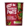 SlimFast Nourish Pot Spicy Mexican Bean Chilli, Ready Meal, Low in Sugar and Fat, Healthy Vegan Lunch, Source of Protein, Instant Noodles Alternative, Multipack, 8 x 60 g view 1