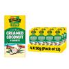 Tropical Sun 100% Pure Desiccated Creamed Coconut Sachets, 4 X 50g (Pack of 12) - For Food Sweetness & Flavor Enhancer view 1