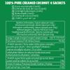 Tropical Sun 100% Pure Desiccated Creamed Coconut Sachets, 4 X 50g (Pack of 12) - For Food Sweetness & Flavor Enhancer view 2