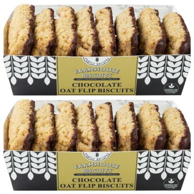 Farmhouse Dark Chocolate Oat Flip Butter Biscuits -2 Pack in a Premier Life Store Box