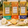 Farmhouse Sugar Free Biscuits For Diabetics Multipack Selection Vareity Box with zamfoods nutrition pack I Pack of 3 I - Viennese Shorties, Ginger & Choc Chip Cookies view 1