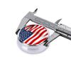 American Flag Patriotic Printed Circular Pill Box, Portable and Compact Pill Organizer, Ideal for Travel view 4