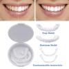 Brigtviee 2 Pairs Cosmetic Veneers Teeth Temporary Dentures Fake Teeth Instant Veneers Dentures Smile Teeth Veneers Top And Bottom Snap on Dentures Veneers Teeth for Men Women view 3
