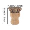2Pcs Natural Dish Brush Scrubber, Bamboo Dish Scrub Brushes Kitchen Washing Up Brush for Cleaning Pots Pans Vegetables view 4
