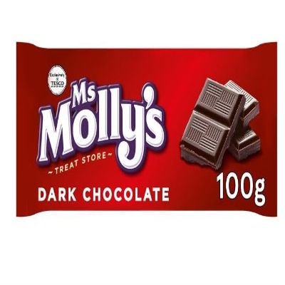 3 x Ms Molly's Dark Chocolate Bar 100G Delicious Tasty And Twisty Treat Gift Hamper For Birthday,Christmas Sold By Kidzbuzz