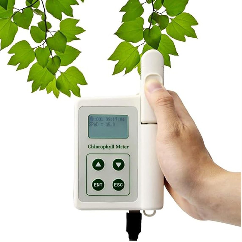 DDZJTPP Hand-Held Chlorophyll Meter Machine, Chlorophyll Analyzer, Instrument Leaf Analyser with LCD Display for Measuring Chlorophyll Content