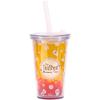 Bubble Tea Cup & Straw with Bubble Tea Kit Gift Set | 1 Serving | Set includes Mango Syrup, Strawberry Popping Boba and Tea Bag | By The TeaShed view 4