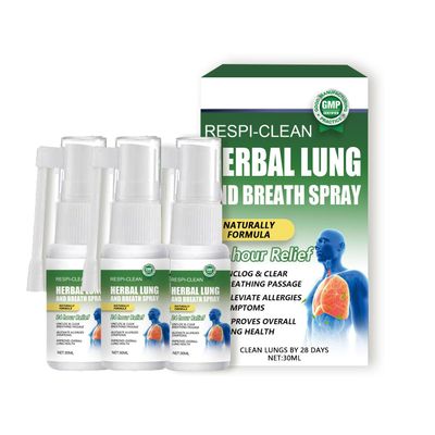 EXQST Furzero Respiclean Herbal Lung and Respiratory Spray Natural Herbal Lung Essence