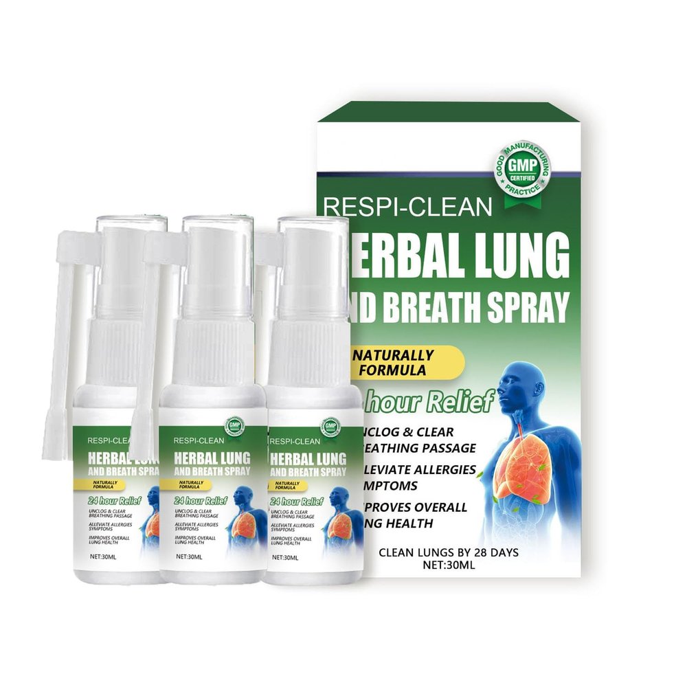EXQST Furzero Respiclean Herbal Lung and Respiratory Spray Natural Herbal Lung Essence