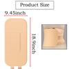 1 Pcs Organic Castor Compress Pack Reusable Liver Detox Bag with Oil Proof Design Sleep Aid Strap Khaki Color No Castor Oil Included view 2