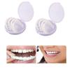 Flipped Warmth 2 Pairs False Teeth Clip in Veneers Teeth for Upper And Lower, Instant Veneers Dentures Fake Teeth Smile Teeth Top And Bottom Teeth Veneers for Women And Men view 2