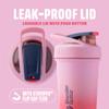BlenderBottle Strada Sleek Shaker Cup Insulated Stainless Steel Water Bottle with Wire Whisk, 740ml, Flamingo Ombre view 2