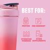 BlenderBottle Strada Sleek Shaker Cup Insulated Stainless Steel Water Bottle with Wire Whisk, 740ml, Flamingo Ombre view 4