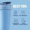 BlenderBottle Strada Sleek Shaker Cup Insulated Stainless Steel Water Bottle with Wire Whisk, 25-Ounce, Dusty Blue view 4