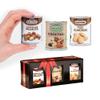New Year Happy Holidays Gifts - Festive Nut Snacks - Chocolate Coated Peanuts, Natural Cocktail Mixed Nuts and Cashews - Gift Sets for Men and Women view 1