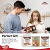 New Year Happy Holidays Gifts - Festive Nut Snacks - Chocolate Coated Peanuts, Natural Cocktail Mixed Nuts and Cashews - Gift Sets for Men and Women view 3