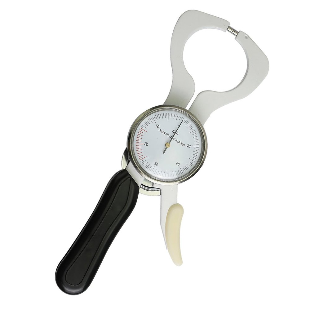 Fyearfly Body Skinfold Caliper, Stainless Steel Skinfold Tester Accurate Body Fat Measurement Device, for Beauty Salon Physical Examination Center