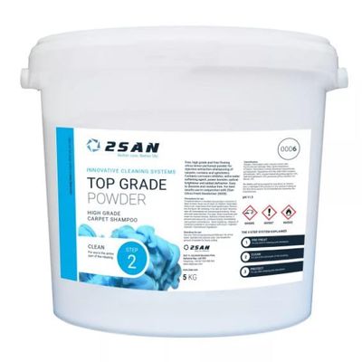 2SAN Top Grade Powder for cleaning carpets, curtains, and upholstery., 5.00 kg (Pack of 1), white