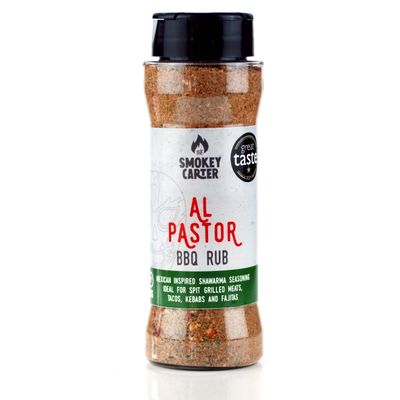 Al Pastor BBQ Rub Shaker | The Smokey Carter | 2021 Great Taste Award Winner | Seasoning for Al Pastor tacos, shawarma & everything Mexican