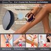 Germantique Crystal Hair Eraser,Natural Crystal Hair Remover,Reusable Painless Nano Glass Hair Removal Device Without Shaver,Gentle Crystal Epilator and Exfoliator for Soft Silky Skin(Black) view 4