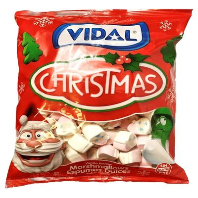 1KG Huge Bag Of Santa Marshmallows Sweets - Approx 150 Marshmallows - Christmas Sweets