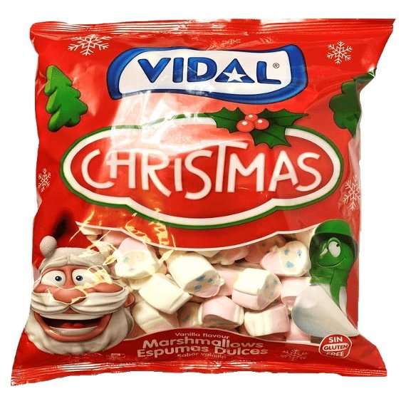 1KG Huge Bag Of Santa Marshmallows Sweets - Approx 150 Marshmallows - Christmas Sweets