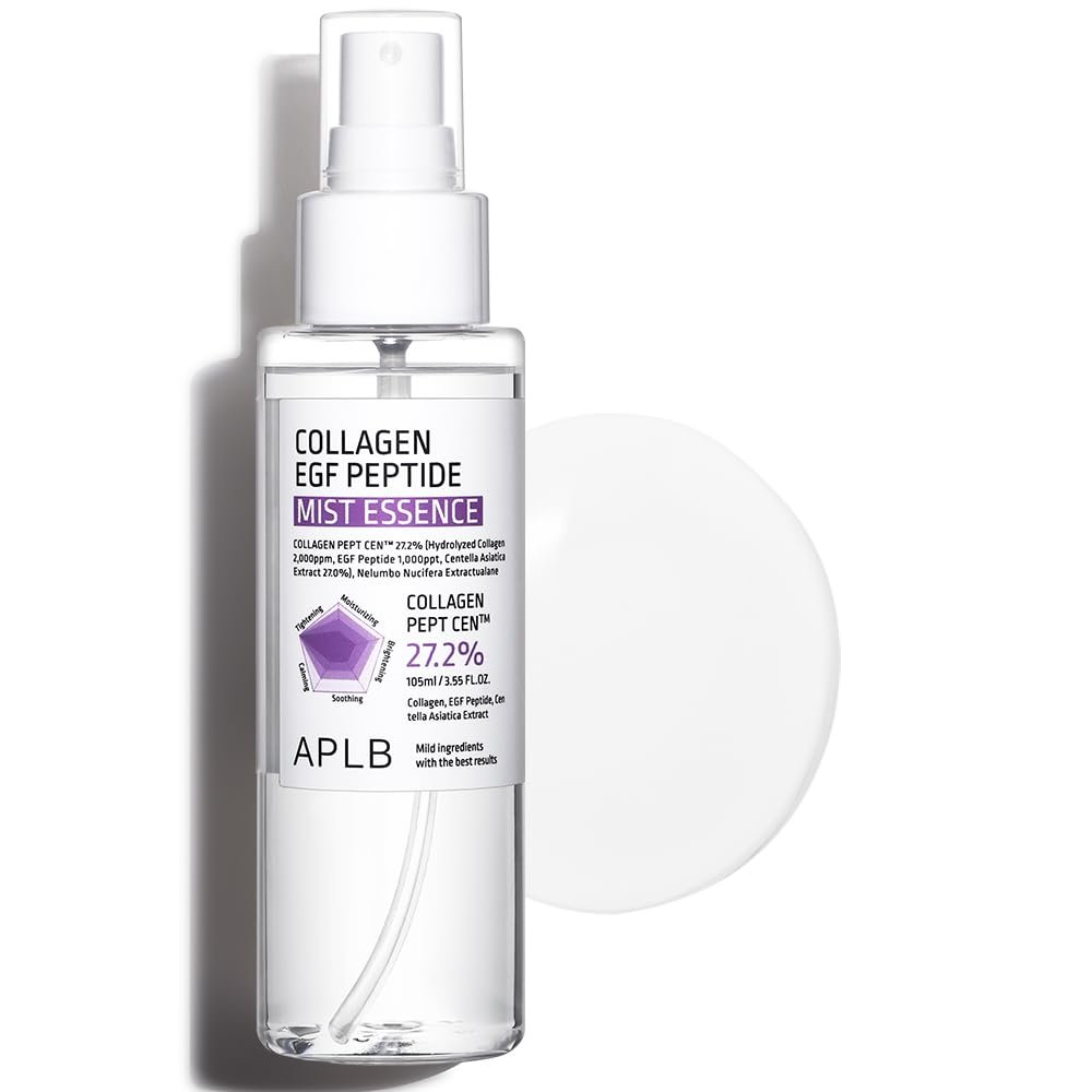APLB Collagen Egf Peptido Mist Essence | Collagen Pept Cen 27.2% 3.55 Fl.Oz/Korean Skincare | Elasticity Care, Restore Moisture, Revitalise for Softness and Improvement