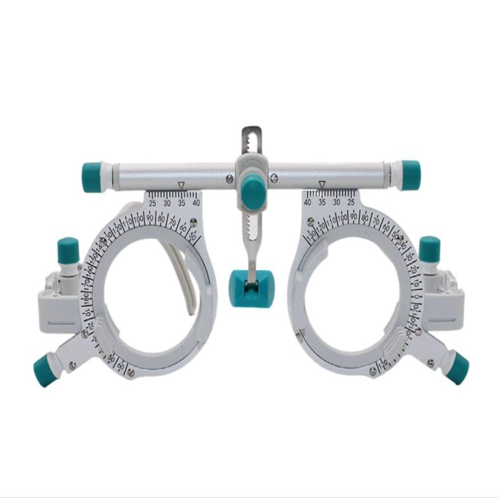 Cokvbato Adjustable PD 48-80mmTrial Lens Frame Optometric Universal Optical Trial Frame, 50g Ultralight Optometry Test Lens, Titanium Optical Test Eyepiece