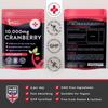 Cranberry Tablets 10,000mg 120 Vegan Tablets 2 Months Supply - High Strength Supplement for Women and Men Cranberry Extract for Urinary Tract Bladder and Kidney Support (not Capsules) UK Made GMO Free view 2