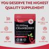 Cranberry Tablets 10,000mg 120 Vegan Tablets 2 Months Supply - High Strength Supplement for Women and Men Cranberry Extract for Urinary Tract Bladder and Kidney Support (not Capsules) UK Made GMO Free view 3