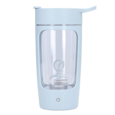 Electric Shaker Bottle 650ml, Electric Powder Mixer Cup, Portable Shaker Cups, Electric Protein Mixer Bottles, USB Charging Portable Blue Mixer Cup for Home Office