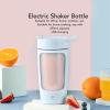 Electric Shaker Bottle 650ml, Electric Powder Mixer Cup, Portable Shaker Cups, Electric Protein Mixer Bottles, USB Charging Portable Blue Mixer Cup for Home Office view 2