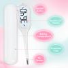 Digital Basal Body Temperature Thermometer Dual Modes: Easy@Home Fertility Thermometer with Backlight LCD Display, Premom APP | Ovulation Tracking & Charting | 1/100th Degree High Precision view 4