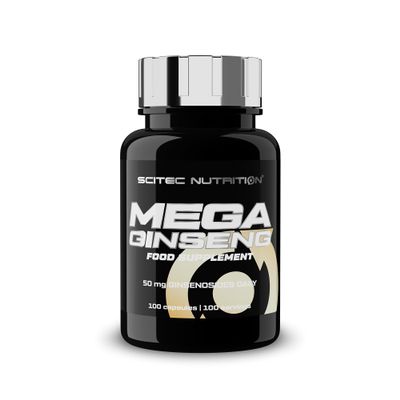 Scitec Nutrition Mega Ginseng - Korean Ginseng Extract for Naturally Supplementation, 100 Capsules